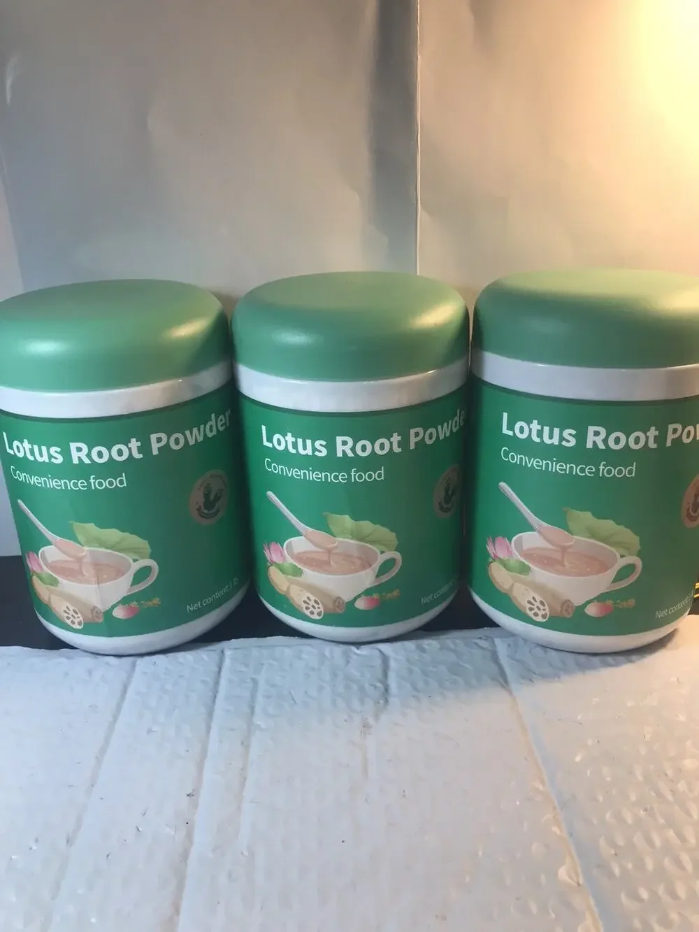 3x Convenience Food Lotus Root Powder Net Content: 1Lb Exp. 08/2026